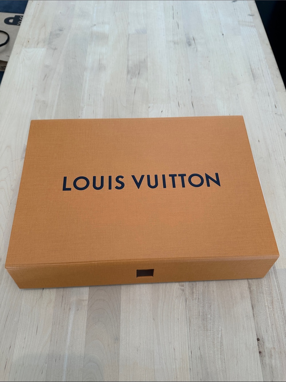 Louis Vuitton Orange Box with Black Logo - Branded Packaging